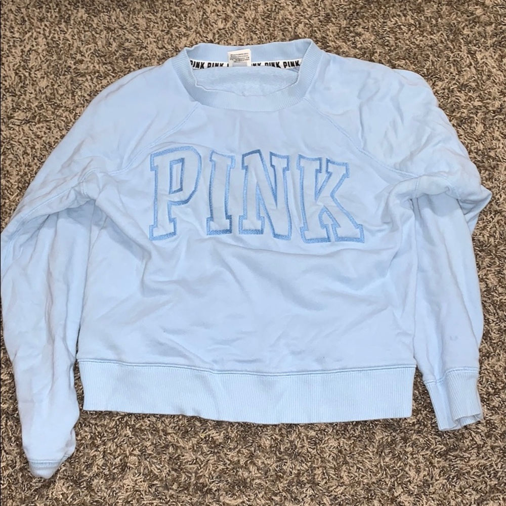Blue PINK Crewneck